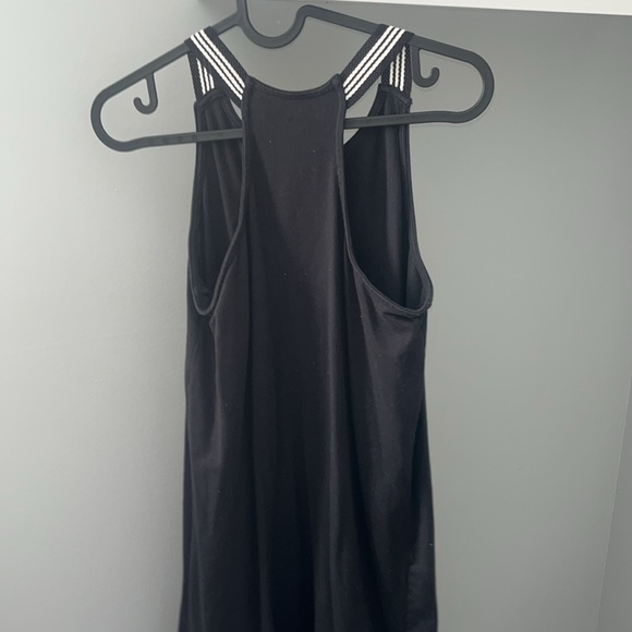 Older Kids Adidas Tennis Dress Black and White - Picture 3 of 5